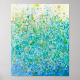 abstrato Turquoise Azul Azul, Impressão Amarelo Cl