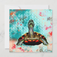 Abstrato Turtle Trabalho de arte