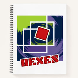 Abstrato verde e roxo rebelde quadrados com hexos