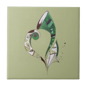 Abstrato Verde moderno ilustração desenhada com 