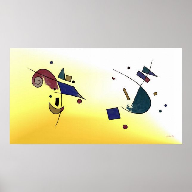 Abstrato Verdi Poster (Frente)