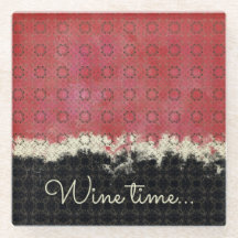 Abstrato Vermelho, Cinza, Padrão de Vintagem de Br