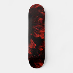 Abstrato vermelho e preto no skate