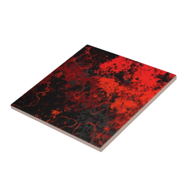 Abstrato vermelho, preto e Cinza (Lateral)