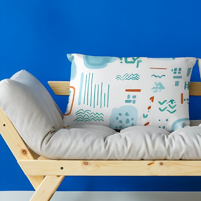 Abstrato Watercolor Design Travesseiro (Criador carregado)