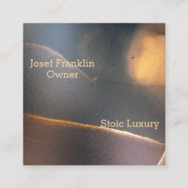 Abstrato Watercolor Masculine Square Cartão de vis