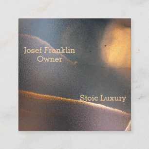 Abstrato Watercolor Masculine Square Cartão de vis