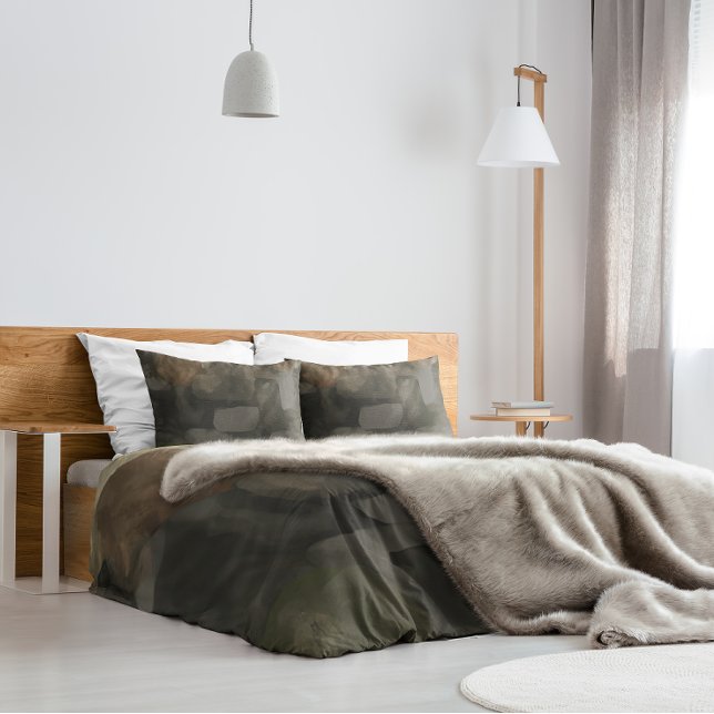 Abstrato Watercolor Paint Cinza Escuro Castanho (Criador carregado)