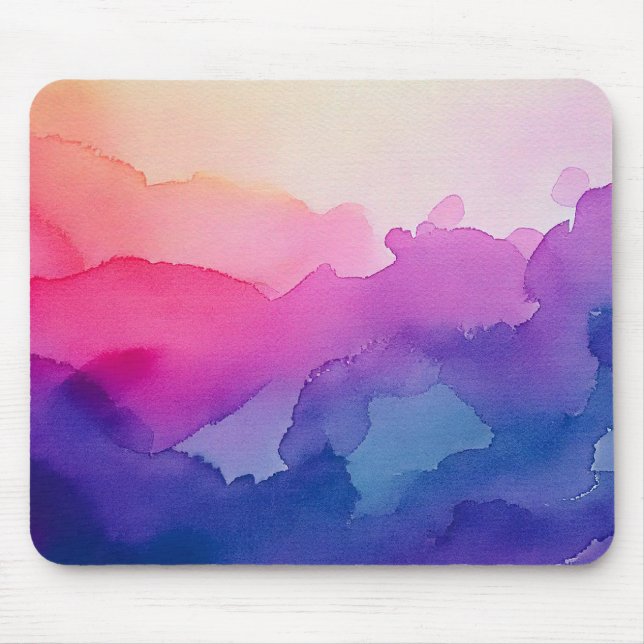 Abstrato Watercolor texture Mouse Pad (Frente)