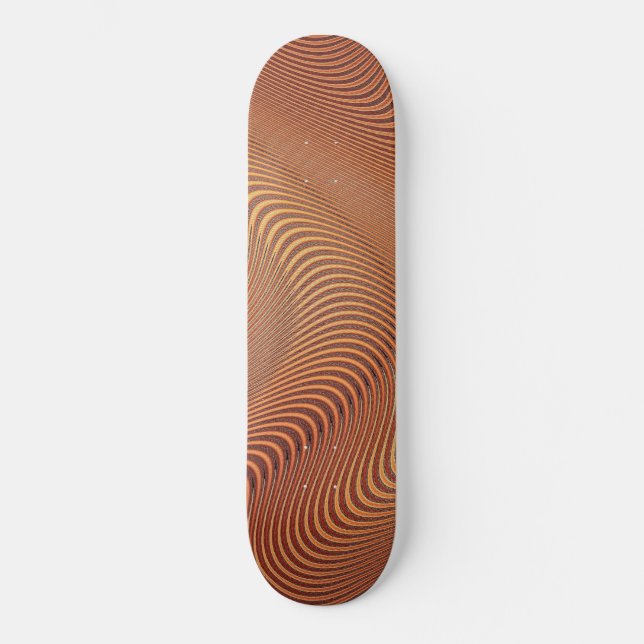 Abstrato Wavy Skateboard (Frente)