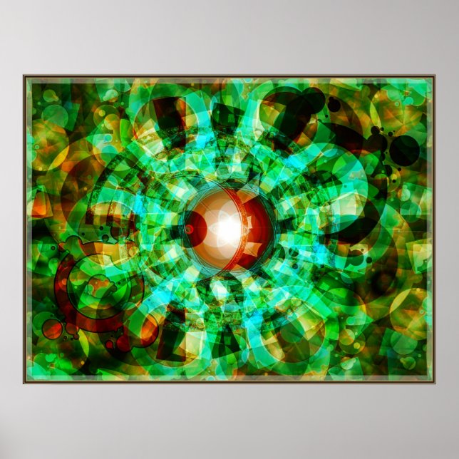 Abstrax'delic Poster (Frente)