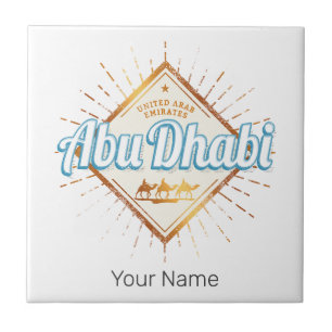 Abu Dhabi Emirados Árabes Unidos Vintage UAE Desig