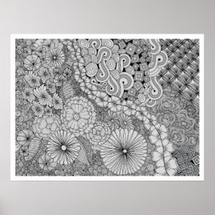 Abundance in Bloom - Poster colorível