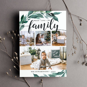 Abundância de inverno   Cartão de Colagem de Fotos