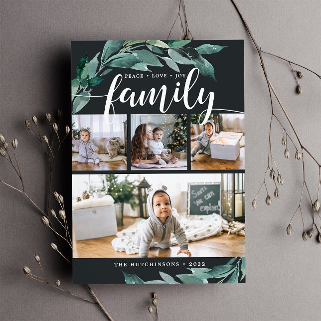 Abundância de inverno | Cartão de Colagem de Fotos (Criador carregado)