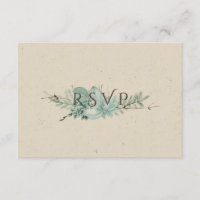 Abundant Love - Succulent Buquê Wedding RSVP
