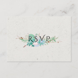 Abundant Love - Succulent Buquê Wedding RSVP