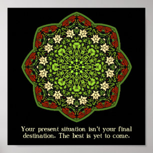 Abuse Survivors Mandala Inspirational Poster