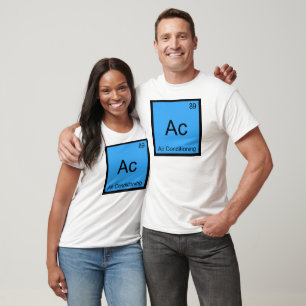 Ac - Química do Ar Condicionado Camiseta Símbolo d