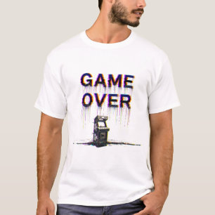 Acabamento de Jogo - Camisa T Arcade Pixel Retro