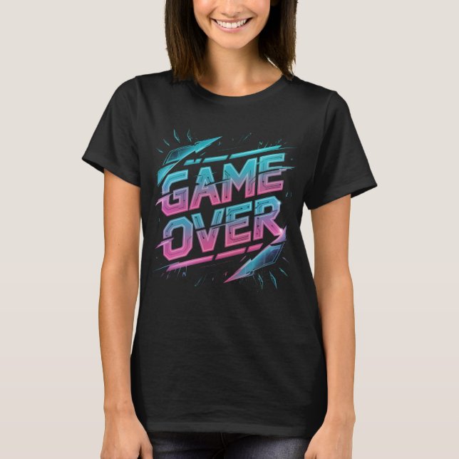 Acabamento de Jogo - Camisa T Arcade Pixel Retro (Frente)