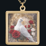 Acabamento de ouro de colar de casamentos<br><div class="desc">Grande Mantenha sua imagem favorita, design ou palavras de inspiração feche seu coração com este lindo e personalizado colar de acabamento dourado. Escolha entre várias opções de tamanho, estilo e cor criar o acessório perfeito. O colar chega a um saco especial de feltro preto que é perfeito para dar. Dimensões:...</div>