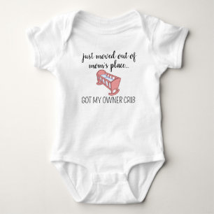 Acabei de Mudar do Bebê Camiseta Personalizada Boh