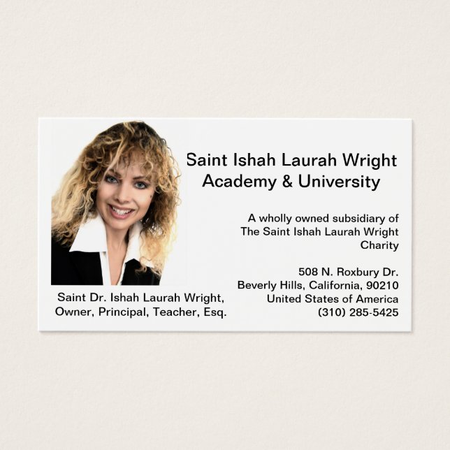 Academia & Universidade Saint Ishah Laurah Wright (Frente)