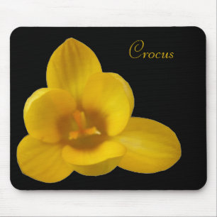 Açafrão amarelo customizável Mousepad