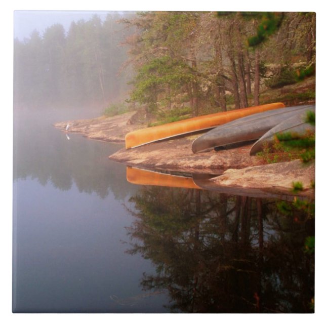 Acampamento Canoe Foggy, Lago Kawnipi, (Frente)
