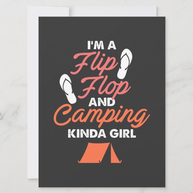 Acampamento -  Chinelo Flip Flop e Garota do Acamp (Frente)