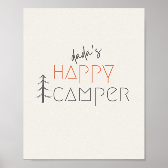 acampamento feliz do dada. Cartaz e Impressões (Frente)