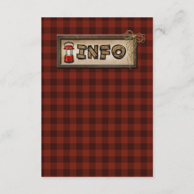 Acampamento, Glamping, Pesca, Cartão de Enclausura (Frente)