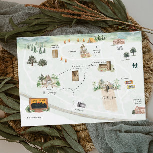 Acampamento Sunset Place   Convite Mapa da Program