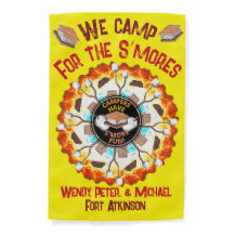 Acampamos para a bandeira de Campsite S’mores