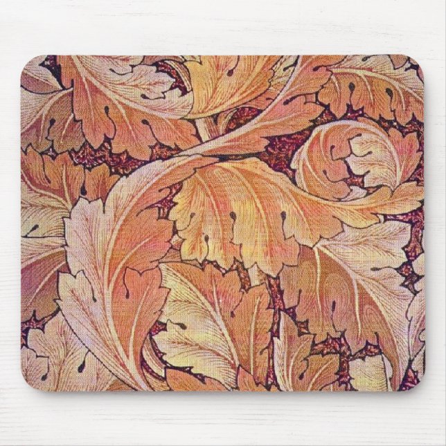Acanthus alaranjado de William Morris - Mousepad (Frente)