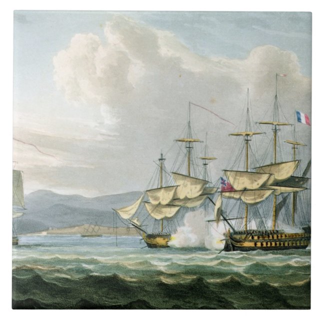 Ação da fragata em estradas de Vizagapatam, fora (Frente)