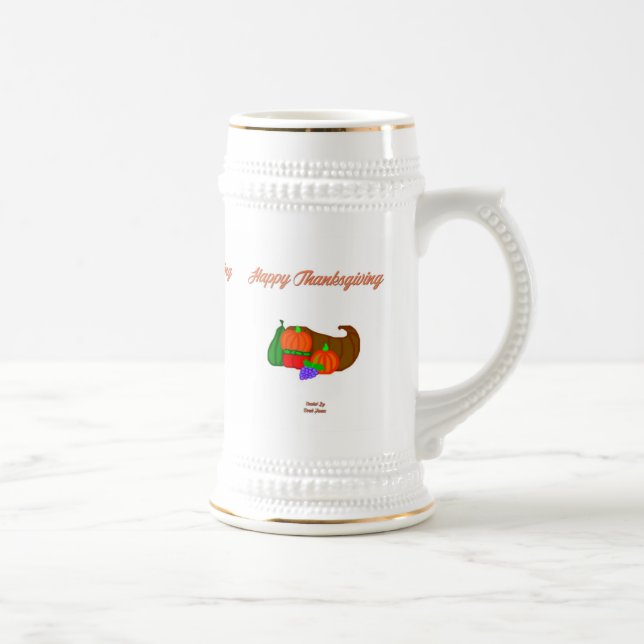 Ação de Graças Caneca de cerveja Cornucopia (Direita)