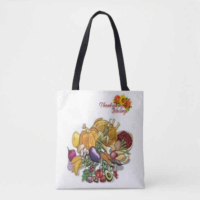 Ação de Graças de Tote bag (Frente)