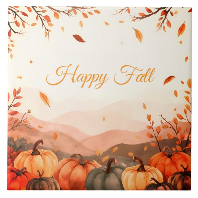 Ação de Graças, Fall Season, Happy Fall Outdoor Pi (Frente)