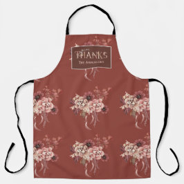 Ação de Graças Personalizada de Aquarela Floral