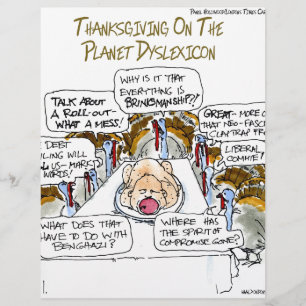 Ação De Graças Sobre Disléxico Engraçado