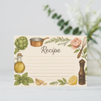 Accents of Tuscany Recipe Card