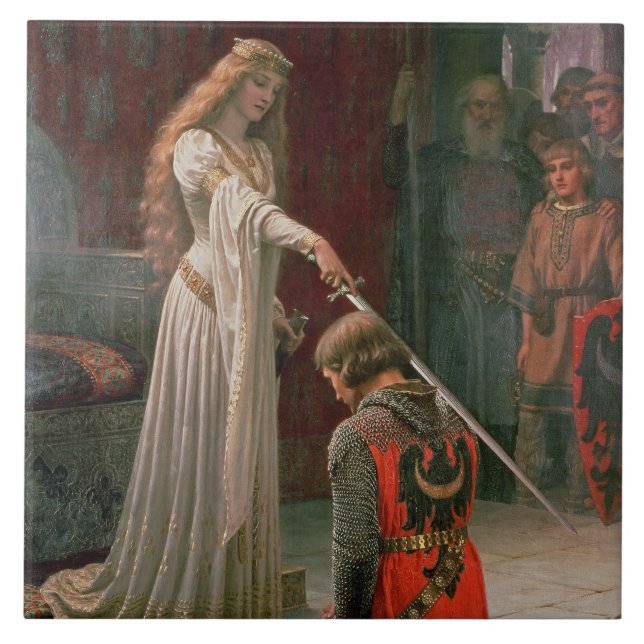 Accolade (por Edmond Blair Leighton) (Frente)