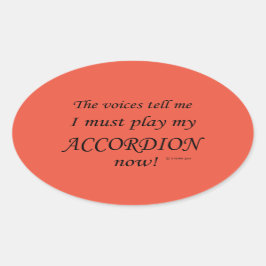 Accordion Voices diz que deve jogar adesivo Oval