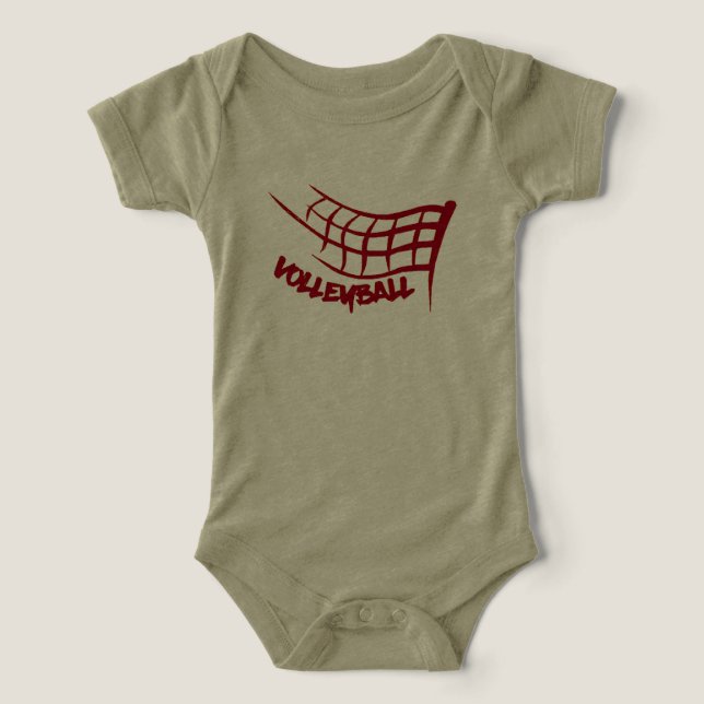 Ace! Bebê de Voleibol (Design frontal)