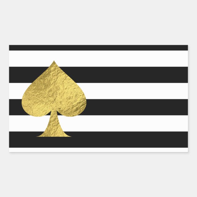 Ace de Folha de Ouro dos Adesivos Espadas (Frente)