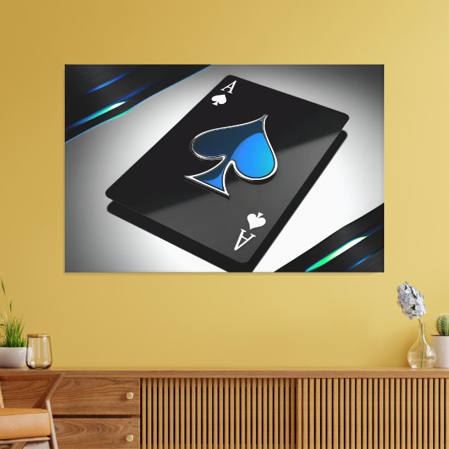 Ace of Spades Art Canvas Imprimir Imagem 3 (Insitu(Sala de estar))