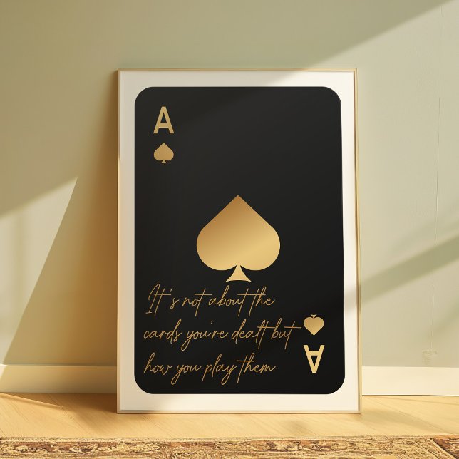 Ace of Spades Motivational Wall Art Poster (Criador carregado)