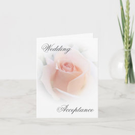 Aceitação de Casamento Peach Rosebud de Cartões de